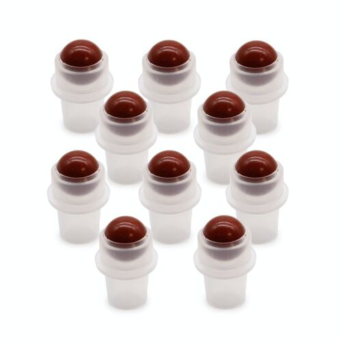 CGRB-15 - Gemstone Roller Tip for Bottle - Red Jasper - Sold in 10x unit/s per outer