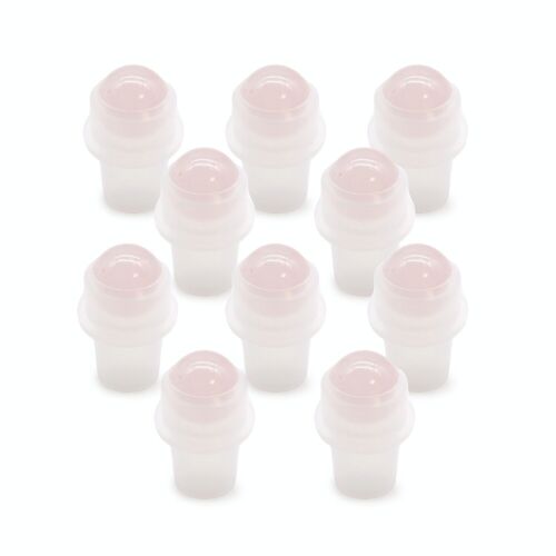 CGRB-17 - Gemstone Roller Tip for Bottle - Rose Quartz - Sold in 10x unit/s per outer