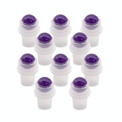 CGRB-19 - Gemstone Roller Tip for Bottle - Amethyst - Sold in 10x unit/s per outer