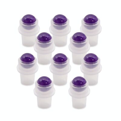 CGRB-19 – Edelstein-Rollspitze für Flasche – Amethyst – Verkauft in 10 Einheiten pro Packung