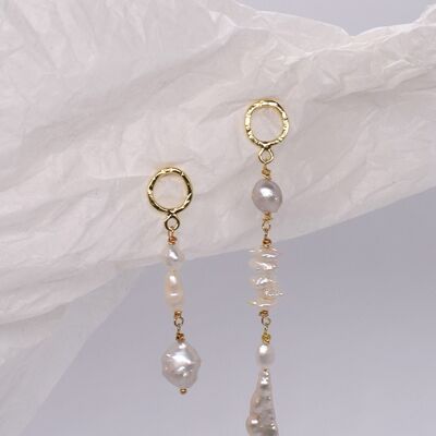 Mixed pearl earrings CARA
