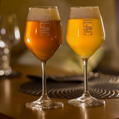 Silk-screened Beer Goblets 43ml - Pack of 12 glasses