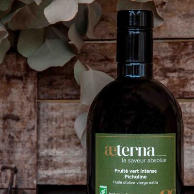 Extra virgin olive oil - Intense green fruitiness 100% Picholine