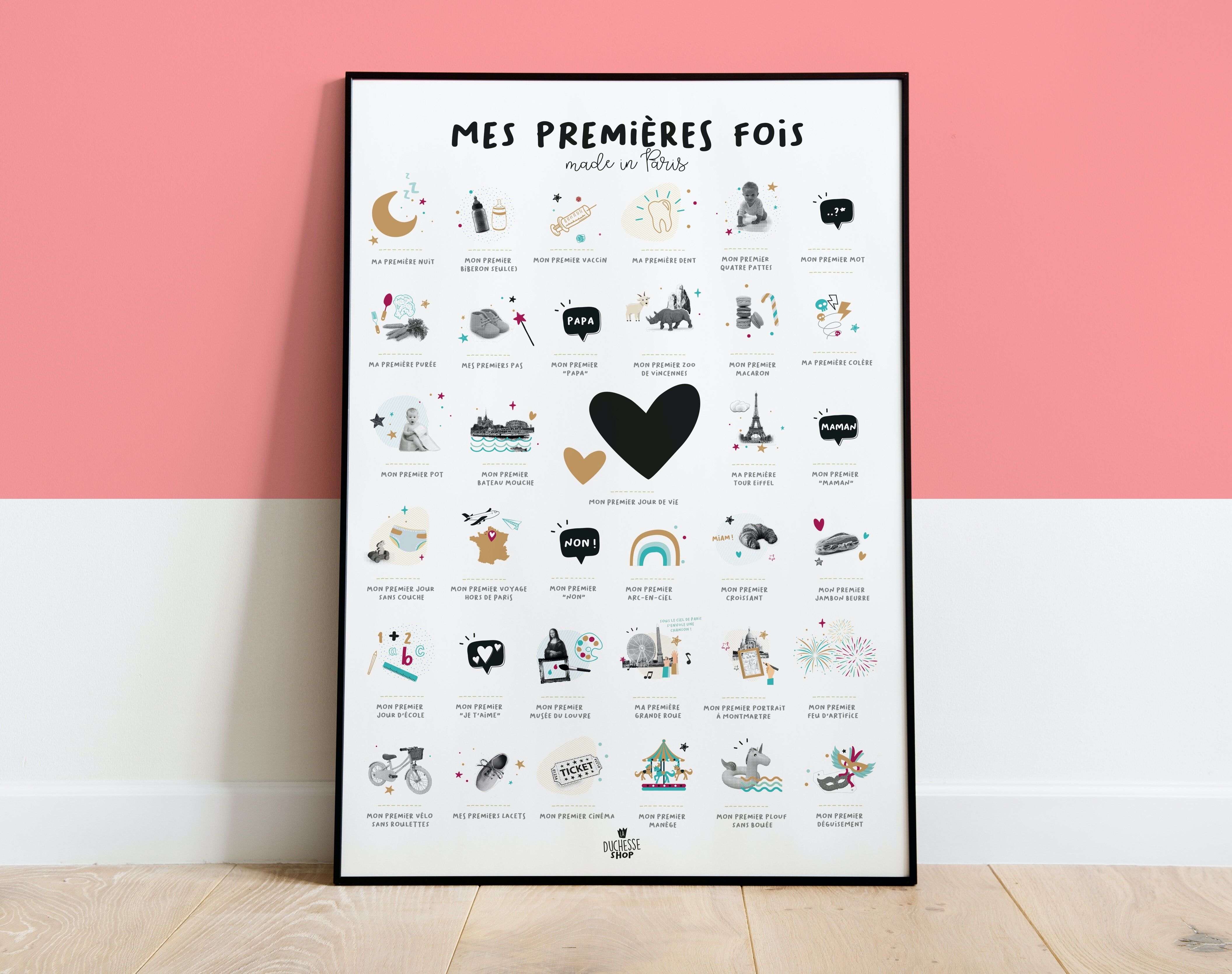 Poster LE MIE PRIME VOLTE Made in PARIGI