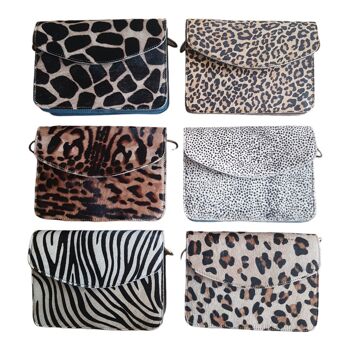 Sac en cuir imprimé animalier Abby 1