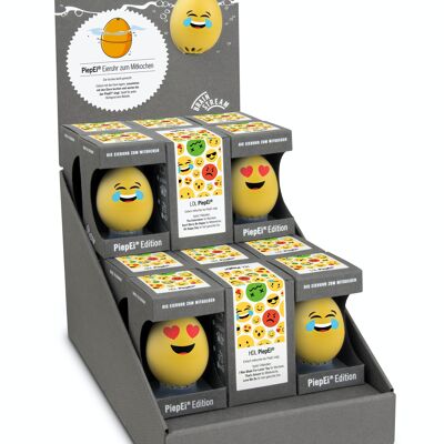Display Smiley PiepEi / 18 pieces / intelligent egg timer