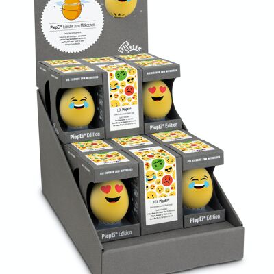 Display Smiley PiepEi / 18 pieces / intelligent egg timer