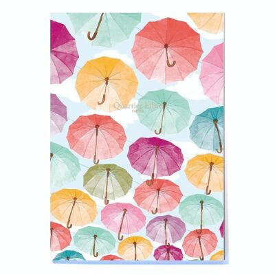 A5 lined notebook Umbrellas