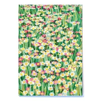 A6 lined notebook Daisies