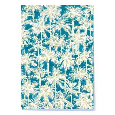 A5 lined notebook Palm trees