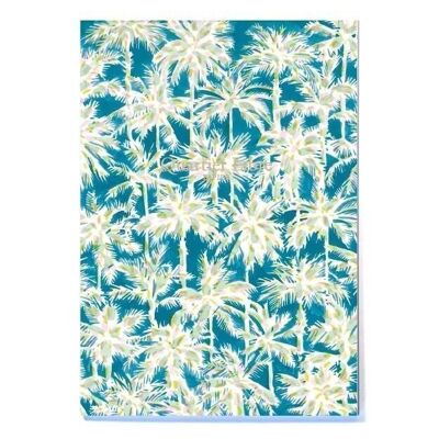 A6 lined notebook Palm trees