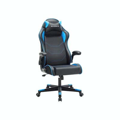 Gaming stoel zwart-blauw 5 x 79 x (120-130) cm (L x B x H)