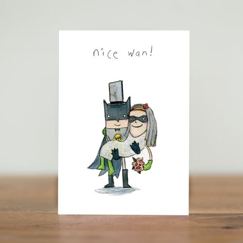 nice wan - wedding card (Scottish)