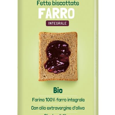 Fette biscottate di farro integrali