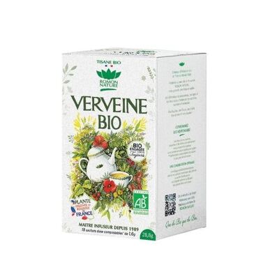 ORGANIC SCENTED VERBENA 18 sachets FRANCE