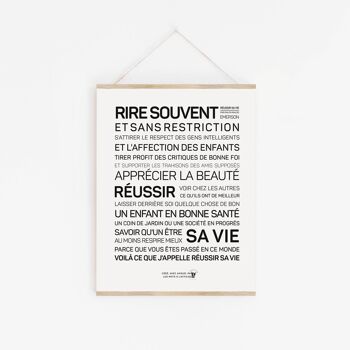 Affiche Réussir sa vie - A4