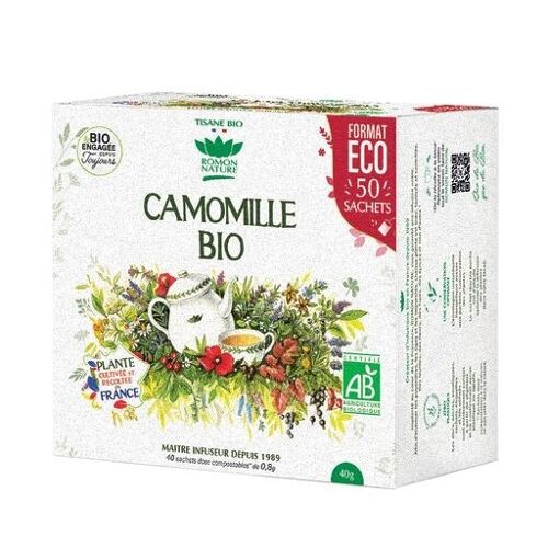 Camomille BIO FRANCE format ECO 50 sachets