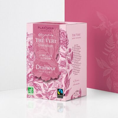 Thé Vert Draineur Hibiscus Citron Bio*