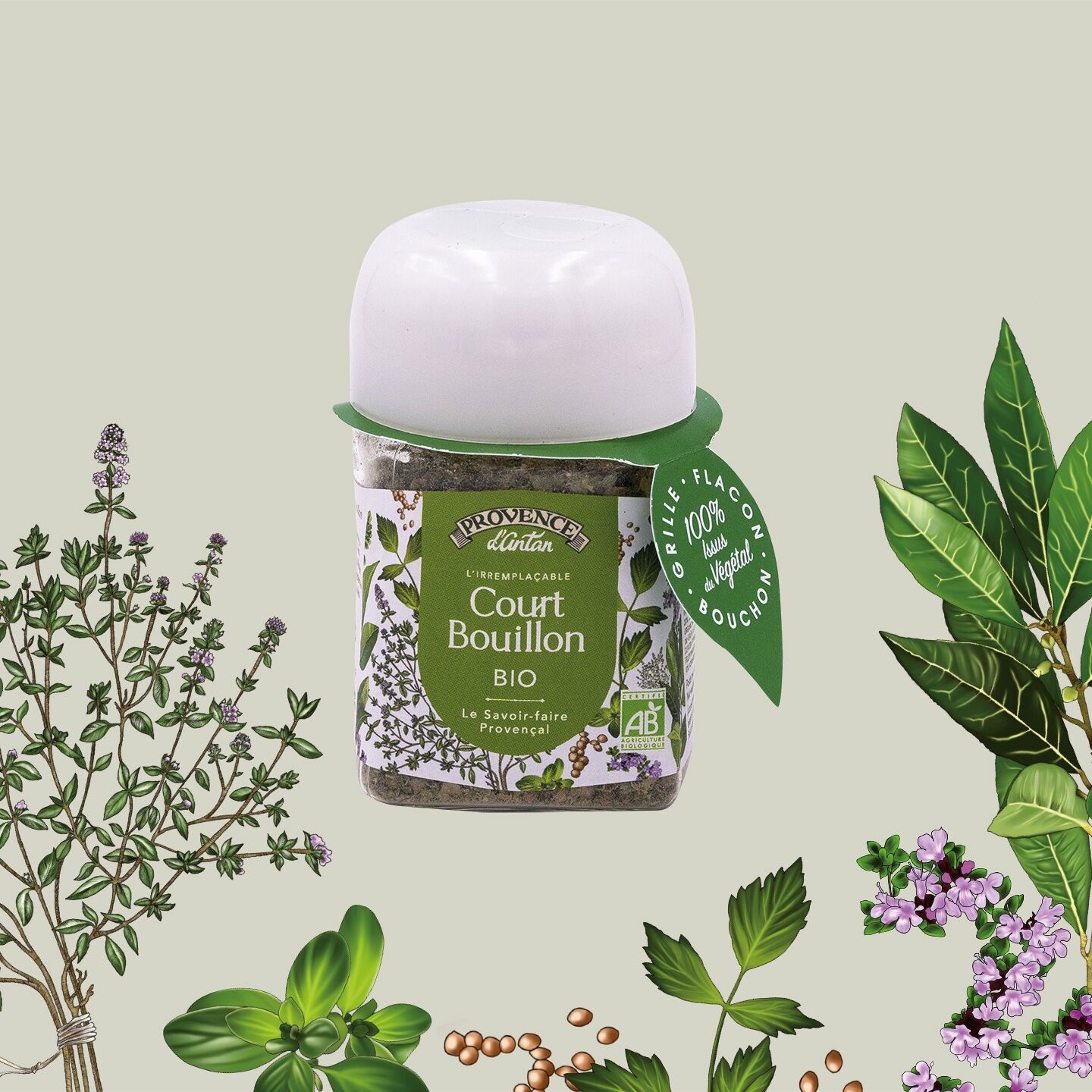 Organic Court Bouillon* 18g - PLA Vegetable Pot