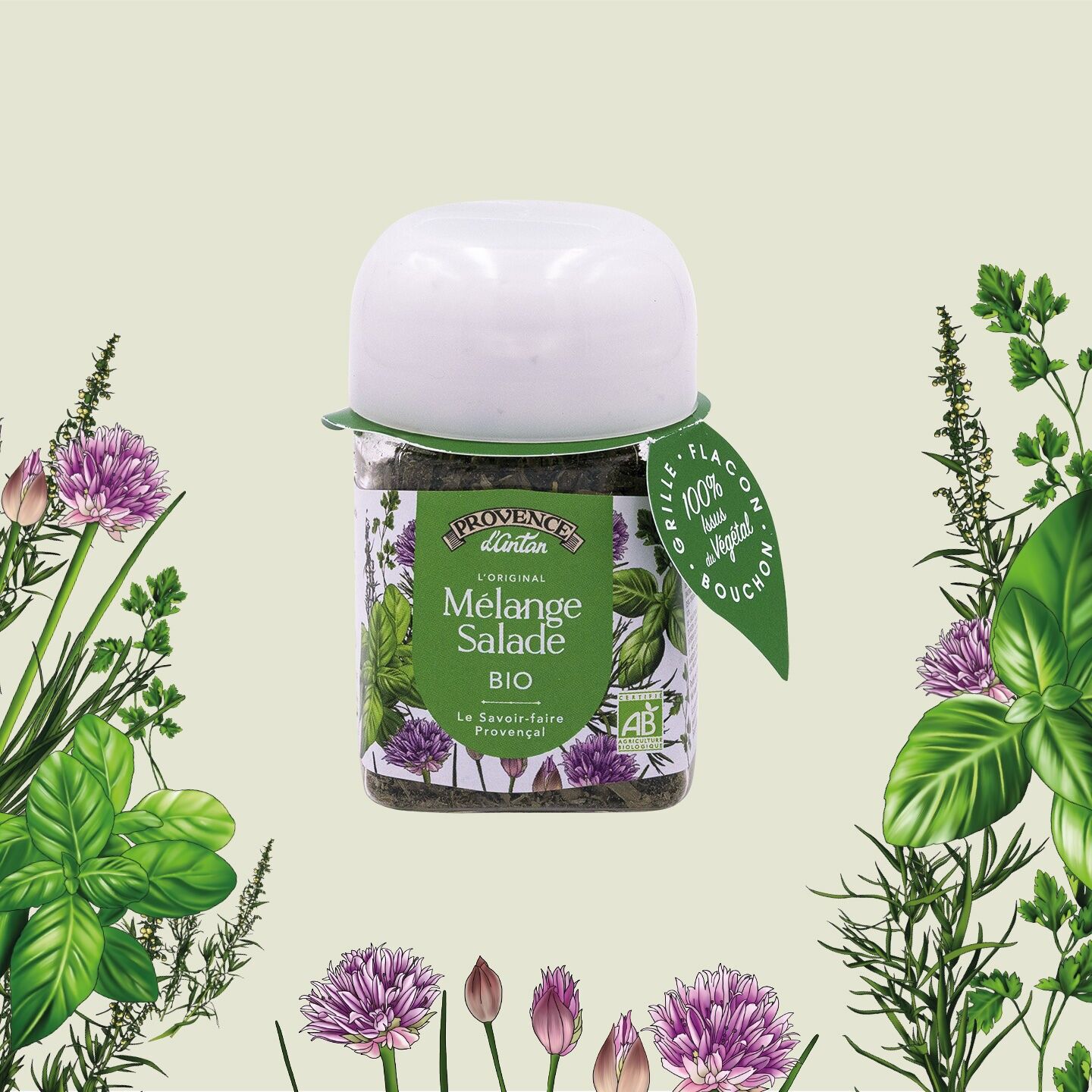 Mix di insalata biologica* - Vaso per piante in PLA da 15 g