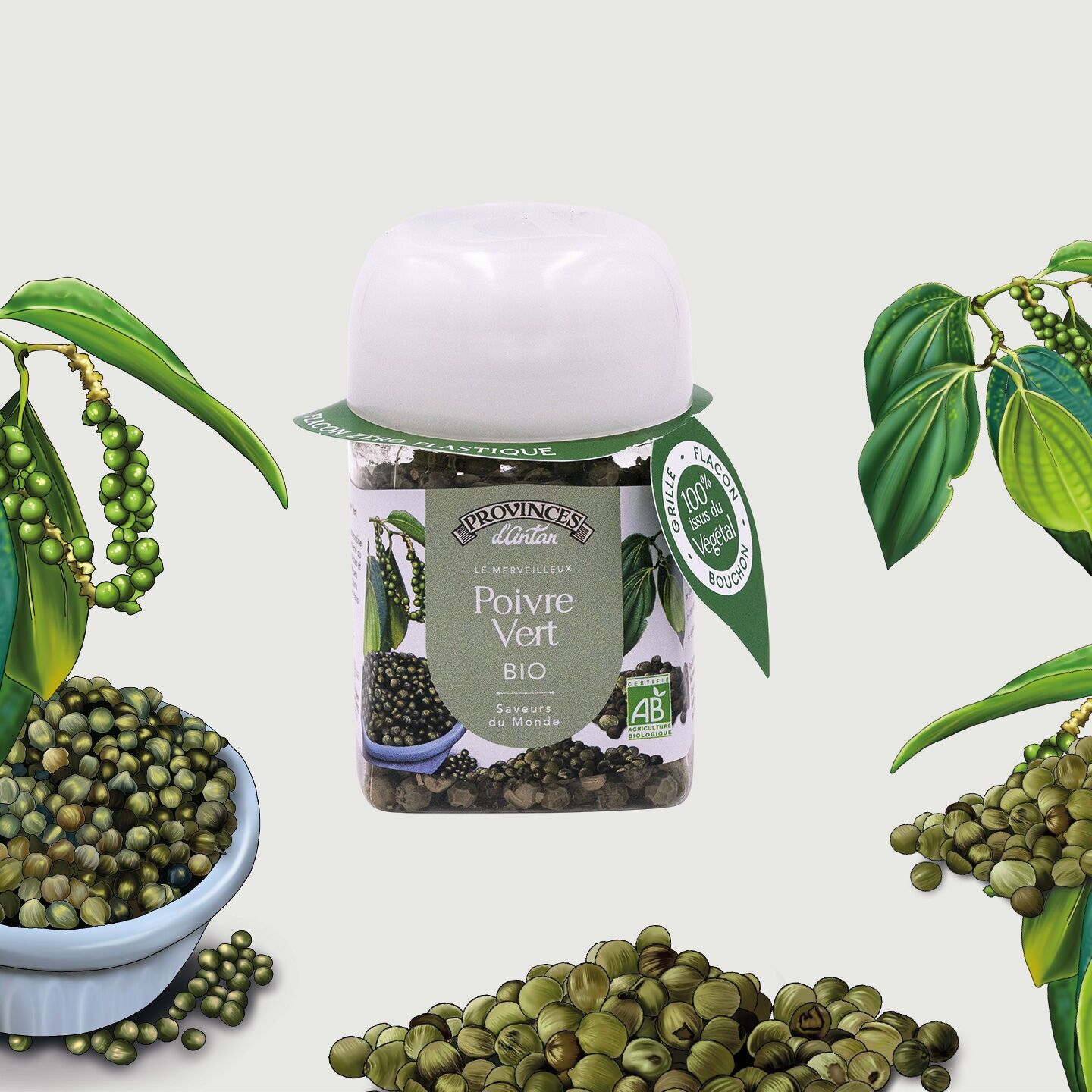 Peperone verde biologico* 30 g - Vaso per piante in PLA