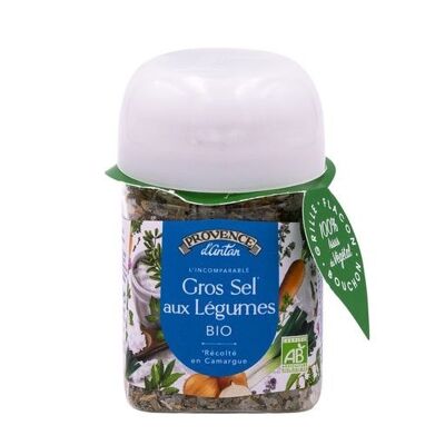 COARSE SALT WITH ORGANIC VEGETABLES CAMARGUE VEGETABLE JAR 90g