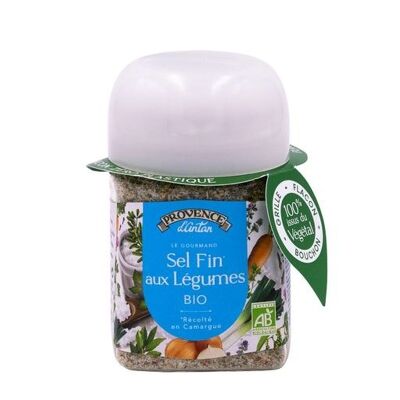 FINE SALT WITH ORGANIC CAMARGUE VEGETABLES 90g POT