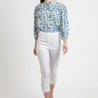 BOISSIÈRE white cropped trousers