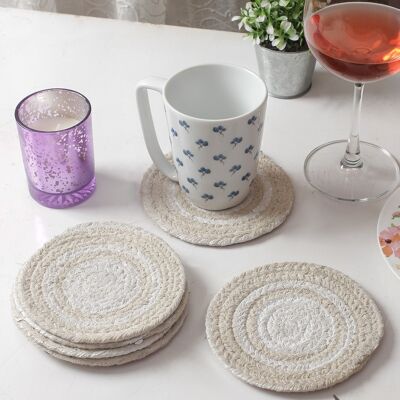 Printed Cotton Rope Coaster