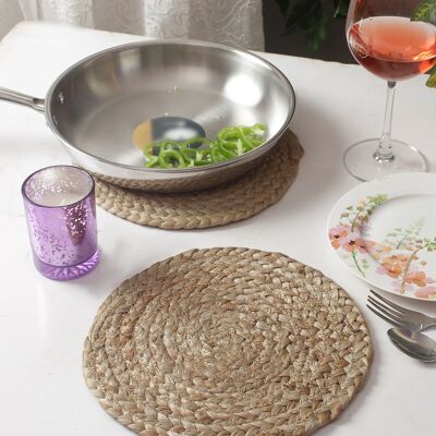 Breaded Jute Coaster