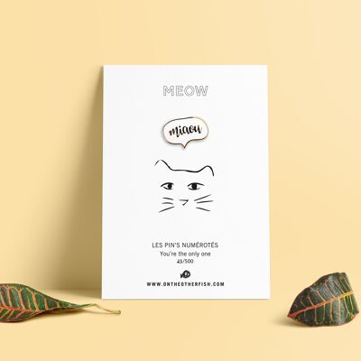 Pin's - Meow - Miaou chat