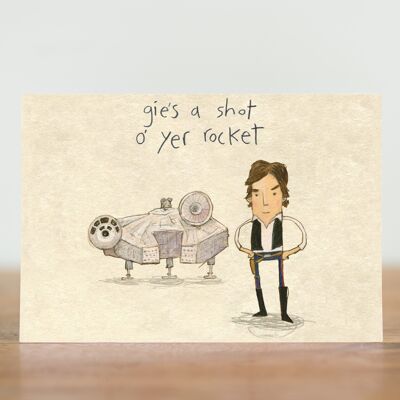 gies a shot o' yer rocket - card (schottisch)