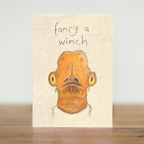 fancy a winch - card (Scottish)