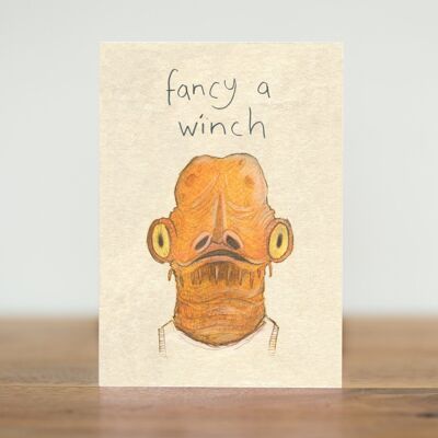 fancy a winch - card (Scottish)