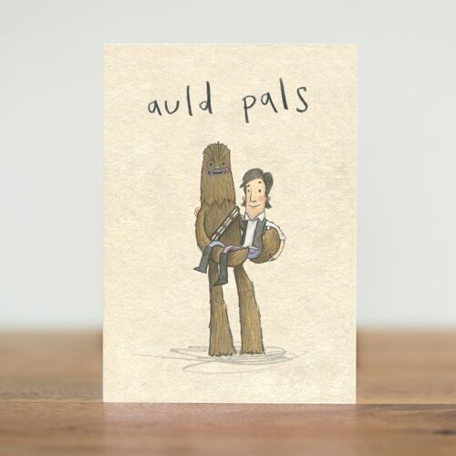 auld pals - card (Scottish)