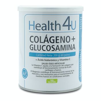 Poudre de collagène + glucosamine H4U 200 g 1