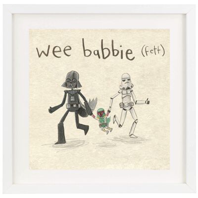wee babbie fett - impresión (escocés)