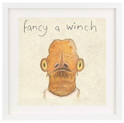 fancy a winch - print (Scottish)