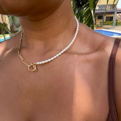 Perlen der Liebe Halskette Gold