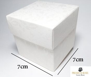 25 Boîte Cadeau 7cm, Boîte Blanche pour cubes 5/6cm