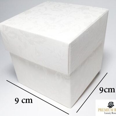 16 Geschenkbox 9cm, Weiße Box für 8cm Würfel