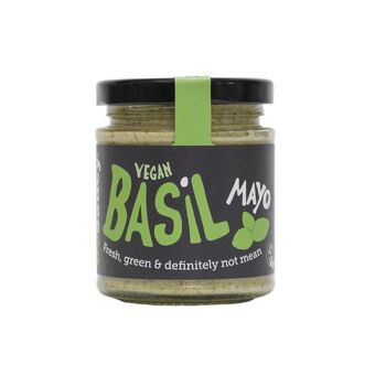 Mayonnaise Vegan, saveur Basilic, pot 180g 1