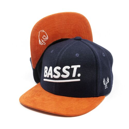 Bayerische Basst Snapback Cap Filz Dunkelblau