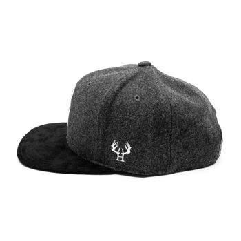 Bavarian Hipster Hias Casquette Snapback Feutre Noir 3