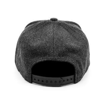 Bavarian Hipster Hias Casquette Snapback Feutre Noir 4