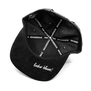 Bavarian Hipster Hias Casquette Snapback Feutre Noir 6