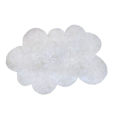 Tapis Grand nuage 140x200cm - Blanc - Soie et coton