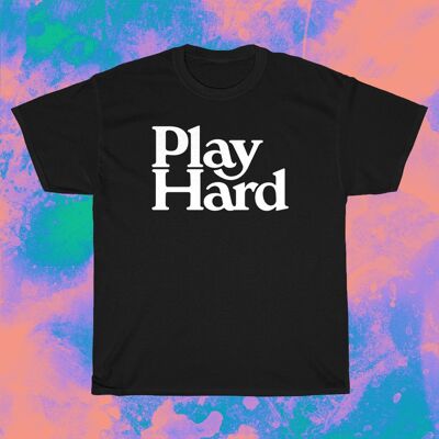 PLAY HARD Camiseta - Gym Gear, Hunk Tee, Gay Pride TShirt, Gay Gym, LGBTQ T Shirt, Queer Clothing, Muscle Bear, Gay Mens Clothing, Activewear