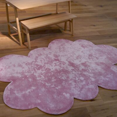 Tapis Nuage Moyen 120x140cm - Rose - Soie et coton