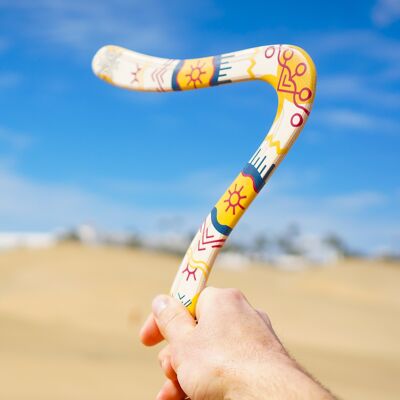 Boomerang in legno SOLEGGIATO